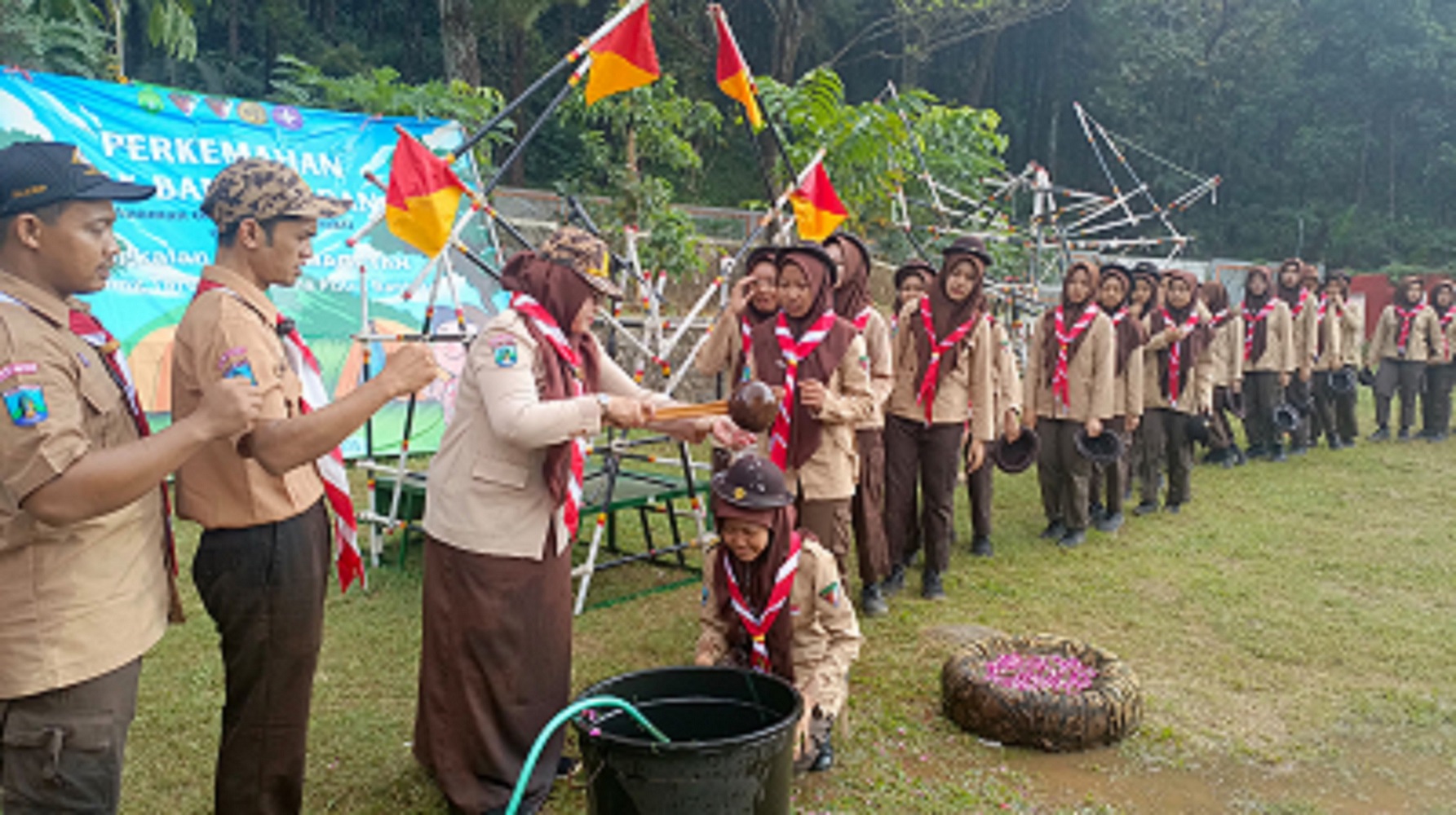 Apel Penutupan Perkemahan Tegak Bantara  MAN 3 Magetan.