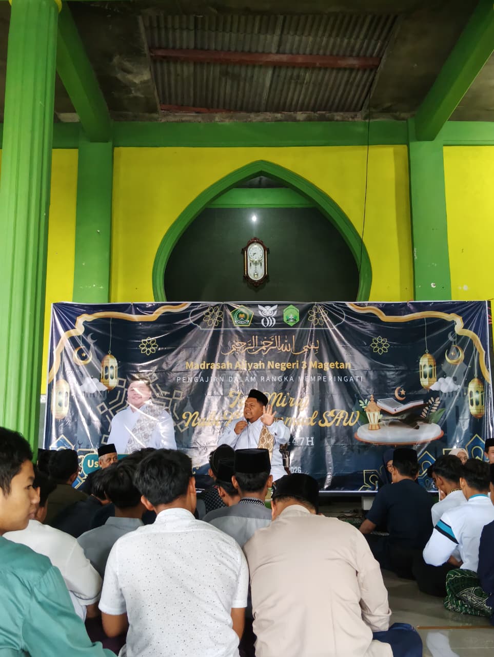 Pengajian Akbar Peringatan Isra Mikraj Nabi Muhammad SAW 1447H di MAN 3 Magetan 